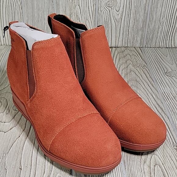 Sorel Evie Pull On Suede Leather Waterproof Ankle Boots Womens Size 9.5 NEW - Picture 9 of 12